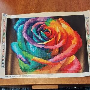 🆕️ Complete Rainbow Rose Diamond Dotz Diamond Art